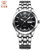 天王表全自动机械表男款 休闲商务奢华钢带手表GS5732S(黑色)