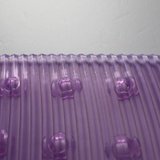 正瑞 5630防滑波纹浴室垫 透明紫