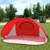全自动沙滩户外帐篷3-4人速开快开简易遮阳防晒钓鱼公园休闲帐篷(红色)