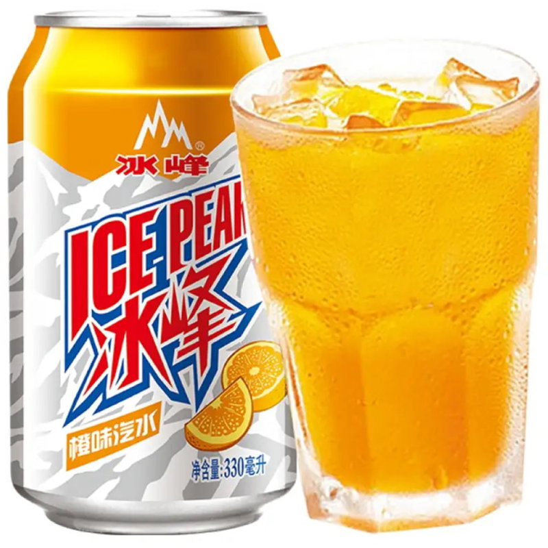 冰峰橙味汽水6连装330ml6