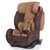 荷兰mamabebe儿童安全座椅isofix 汽车婴儿宝宝座椅 霹雳加强2代 9月-12岁(咖啡 isofix+latch双接口)