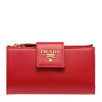 PRADA女士红色皮革手拿包零钱包1ML005-QWA-F068Z红色 时尚百搭