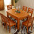 <定制家具>餐桌椅组合现代简约全实木小户型(棕色)
