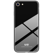 优加(UKA) iPhone8/7 手机壳 钢化玻璃系列 黑