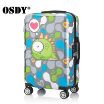 OSDY卡通20寸拉杆箱女24寸万向轮学生旅行箱登机行李箱子(20)