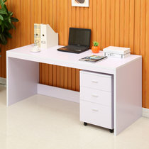 亿宸贵苏电脑桌 台式家用组合写字台 学习桌子 简约书桌 办公桌(白色 1.8米电脑桌 无抽屉柜)
