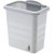 厨房壁挂式分类垃圾桶加厚塑料橱柜垃圾筒家用无盖可悬挂式收纳桶(加深款浅灰色 默认版本)
