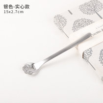 INS风304不锈钢创意咖啡勺 家用抖音网红猫爪勺甜品勺搅拌勺子(猫爪勺-银色 默认版本)