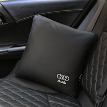 四季奔驰宝马奥迪大众汽车用抱枕被两用多功能冬季空调靠垫被毯子(【奥迪】)