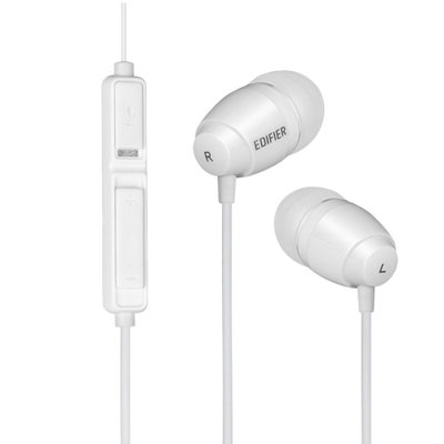 漫步者(EDIFIER) K210 入耳式耳机 有效隔噪 线控通话 外观时尚 白色