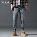 CaldiceKris （中国CK）2021秋冬新款潮流休闲百搭宽松小哈伦牛仔裤CK-FSN01