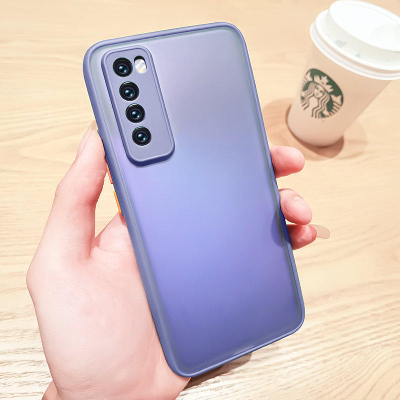 【山菡手机保护套图片】绿赐肤感纯色适用华为nova7手机壳nova7pro