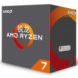 锐龙 AMD Ryzen 7 1800X CPU 处理器 8核 AM4接口 3.6GHz盒装（不带风扇，需搭配独立显卡）