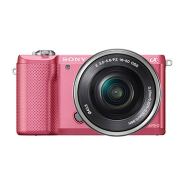 索尼A5000单电/微单相机粉色优惠套餐六】索尼（SONY） ILCE-5000L