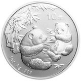 中国金币 2006年熊猫金银币1盎司圆形银质纪念币 绿盒子包装