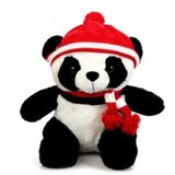 毛绒玩具 回家路红色毛线帽子熊猫公仔48cm大号