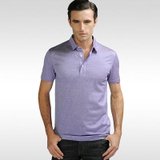 DANUO狄亚诺 新款男士商务休闲纯棉短袖T恤(紫色-80 165)