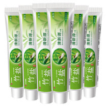 竹盐清新源清韵茶香牙膏150g*6
