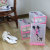 尚易佳 彩色框 框架印花鞋盒 女款 4个/套  SB801-04 五色可选(粉色)