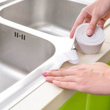 玖沫 2卷厨房水槽防水贴纸水池自粘防霉防潮美缝贴条卫生间浴室台面挡水条
