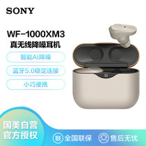 索尼（SONY）WF-1000XM3 真无线蓝牙降噪耳机 智能降噪 触控面板 苹果/安卓手机适用耳麦 铂金银