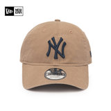 【薇娅推荐】NEW ERA纽亦华棒球帽MLB系列NY洋基队经典时尚情侣弯檐帽卡其色(褐色 均码)