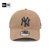 【薇娅推荐】NEW ERA纽亦华棒球帽MLB系列NY洋基队经典时尚情侣弯檐帽卡其色(褐色 均码)