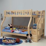 迪士尼酷漫居儿童床 松木高低床(带梯柜）