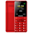 飞利浦 Philips/ E107直板手机老人机大字大声长待机老年备用机移动手机(炫丽红)