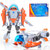 新款变形汽车机器人玩具车模型手办男孩拼装组合套装礼物(BX-4)