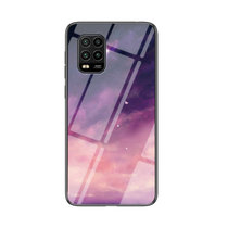 小米10青春手机壳新款10lite星空彩绘玻璃壳MI10青春防摔软边保护套(梦幻星空)