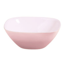 意大利 Guzzini 创意沙拉碗 餐具方口碗欧式家用饭碗汤碗 真快乐厨空间(粉 25CM)