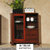御品工匠 现代中式简约时尚家具 中式橡木餐柜 实木餐边柜 K0812(乌金木色 单门)