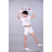 六一儿童节动物表演服小白兔演出服幼儿小兔子表演服小兔子演出服 白色 小兔子全套(白色 小兔子全套)(110cm)
