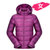 RAX新品保暖羽绒服 可拆卸连帽外套 修身羽绒衣情侣款44-1G059(紫色（女）)