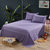 晶丽莱 升级纯色简约床单单件 素色时尚不褪色床单单品(纯烟熏紫 230cmx230cm)