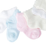 迪士尼宝宝婴儿袜子米奇宝宝袜莫代尔6双装颜色随机(0-6个月)