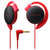 铁三角(audio-technica) ATH-EQ500 耳挂式耳机 佩戴舒适 时尚运动 音乐耳机 红色