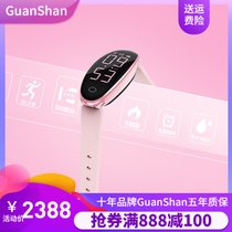 GuanShan概念手表女学生韩版简约腕表新款夜光防水智能手环电子表网红款无需连接手机(甜蜜粉-G2)