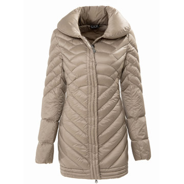 阿玛尼emporio armani女士冬装中长款羽绒服女装保暖外套上衣90836