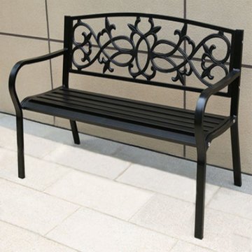 俊采云jcy-e3户外公园椅户外长椅休闲椅座椅美式园林铁艺长凳子广场