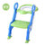 婴幼儿童坐便器阶梯式马桶梯男女宝宝座便椅凳加厚可折叠加大号(绿+蓝硬垫)