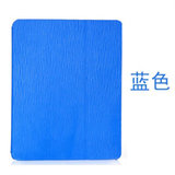 欧普瑞斯苹果iPad4/3/2超薄磨砂皮套/树纹炫彩保护套【赠贴膜6件套】(树纹-蓝色)