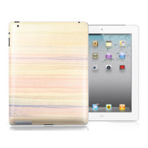 SkinAT淡彩条纹iPad23G/iPad34G背面保护彩贴