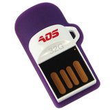 傲石（AOS）MU006 炫豆手机/电脑U盘 32G（紫色)【真快乐自营，品质保证】