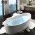 果敢亚克力浴缸独立式无缝一体浴缸1.3米~1.8米017浴盆
