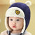 秋冬婴儿套头帽宝宝帽子加绒雷锋帽1-2岁儿童男童女保暖6-12个月(藏青色)