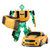 星辉rastar RS战警手动变形机器人1:64儿童玩具合金模型汽车人(66240黄色)