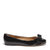 Salvatore Ferragamo黑色亮面牛皮VARINA系列平底鞋A181-574556015黑 时尚百搭
