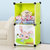 索尔诺卡通衣柜简易儿童宝宝婴儿收纳柜组合塑料树脂组装衣橱 衣柜(果绿色 魔片衣柜A3002)